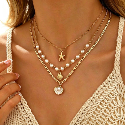 Summer Beach Shell Necklace