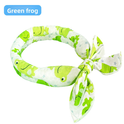 Summer cartoon plush pet headband for cats - cat drool towel