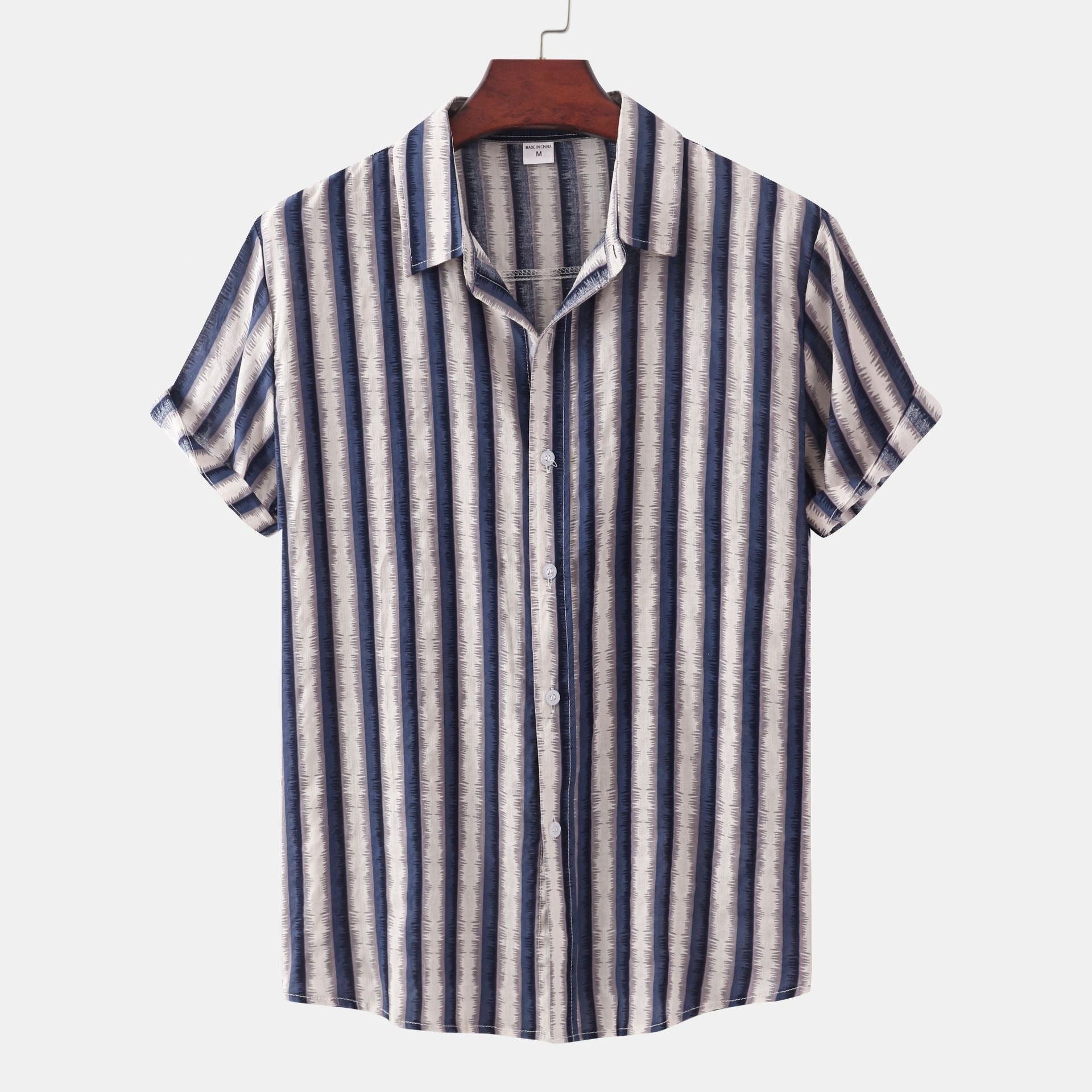 Summer Casual Shirt, Chinese Trendy Cross-border Men's Top