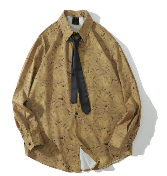 Summer Casual Shirt, Chinese Trendy Cross-border Men's Top