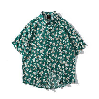 Summer Casual Shirt, Chinese Trendy Cross-border Men's Top