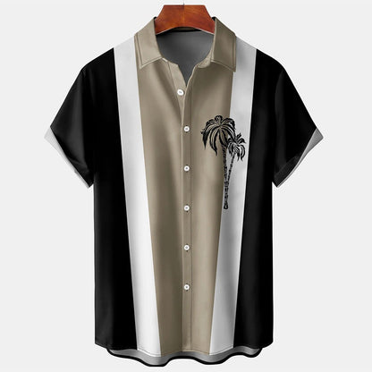 Summer Casual Shirt for Men, Chinese Trendy Cross-border Apparel