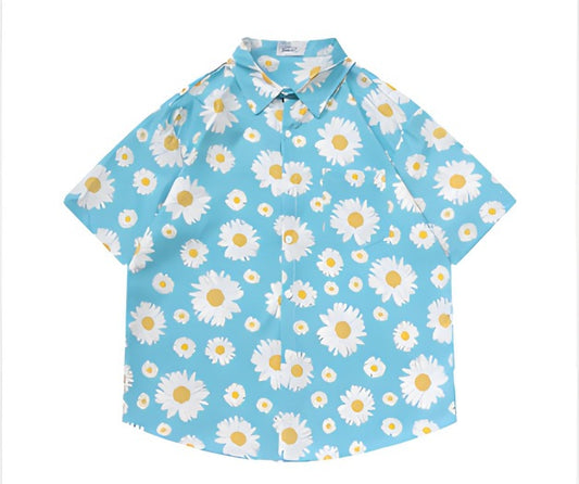 Summer Casual Shirt for Men, Chinese Trendy Cross-border Apparel