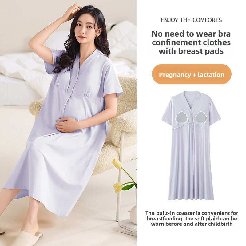 Summer Chest Pad Nursing Nightdress