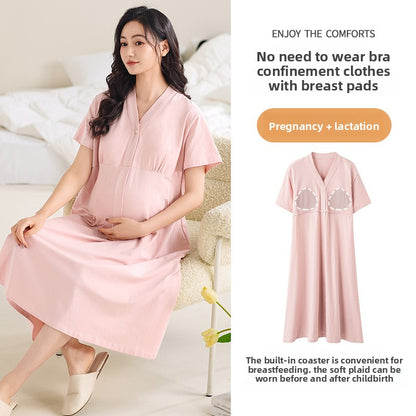 Summer Chest Pad Nursing Nightdress