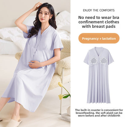 Summer Chest Pad Nursing Nightdress