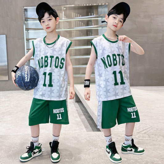 Summer children's basketball uniform