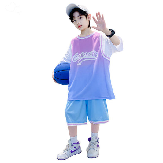 Summer children's basketball uniform