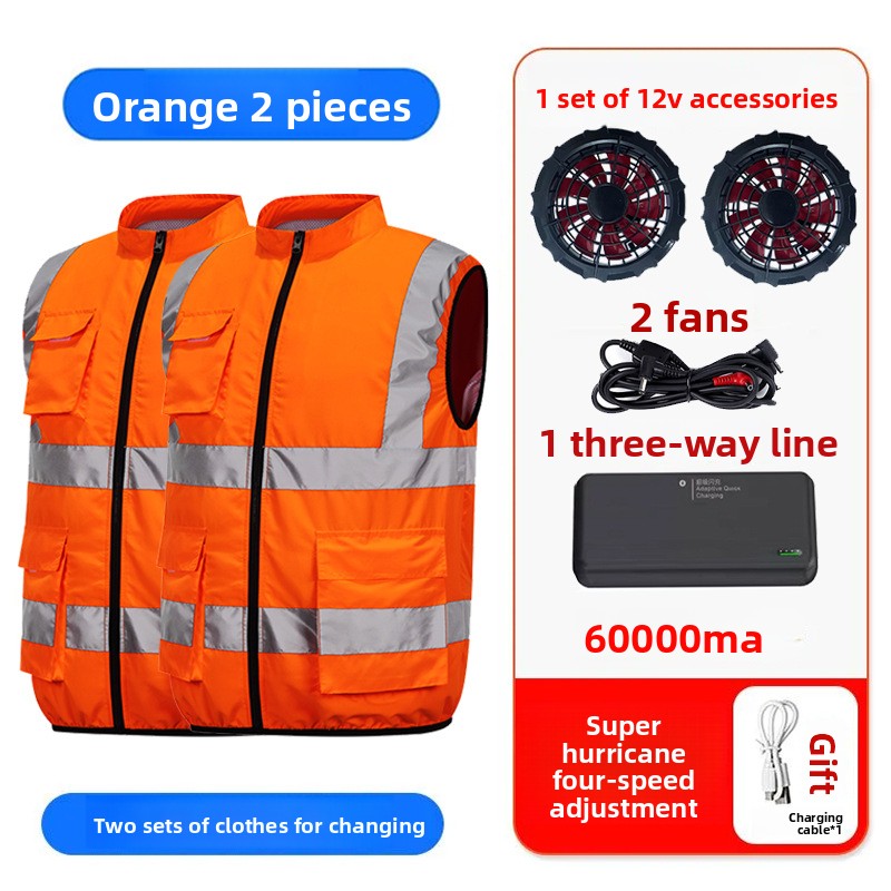 Summer Cooling Fan Vest