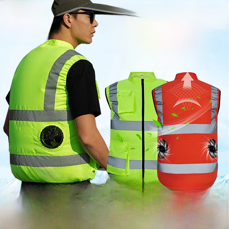 Summer Cooling Fan Vest