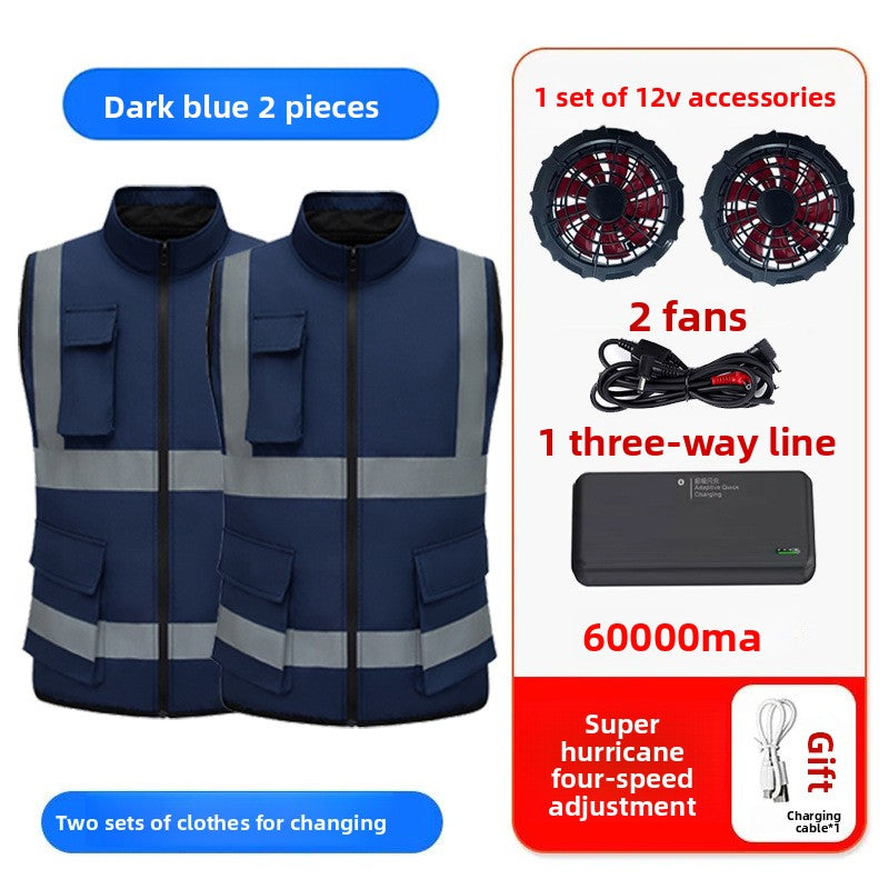 Summer Cooling Fan Vest