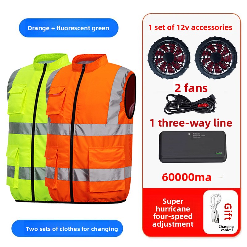 Summer Cooling Fan Vest