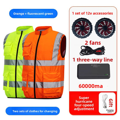 Summer Cooling Fan Vest