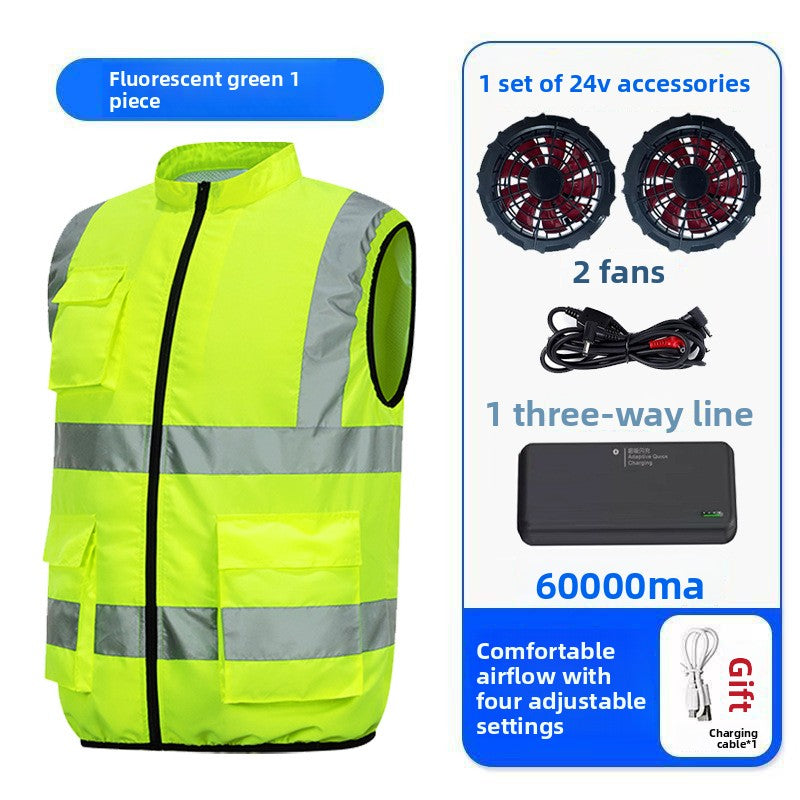 Summer Cooling Fan Vest