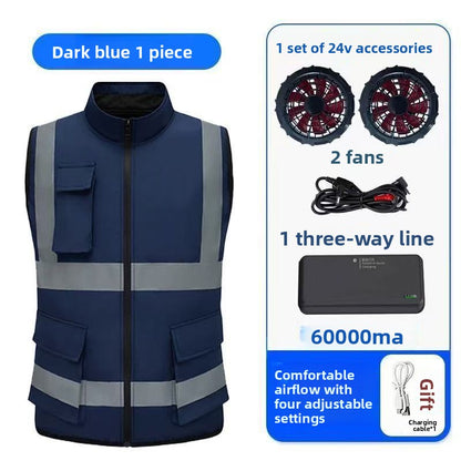 Summer Cooling Fan Vest