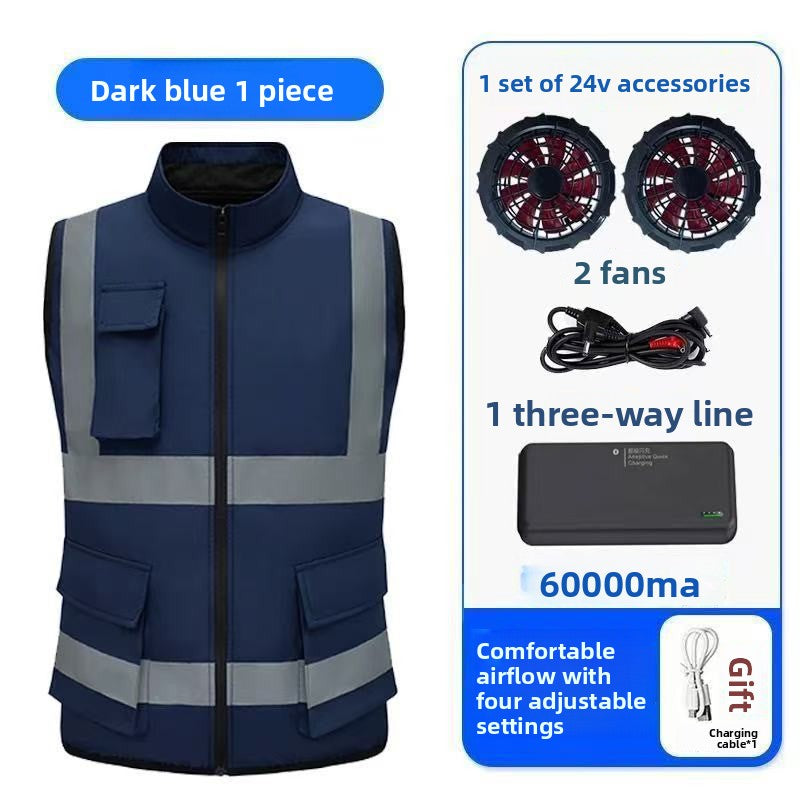 Summer Cooling Fan Vest