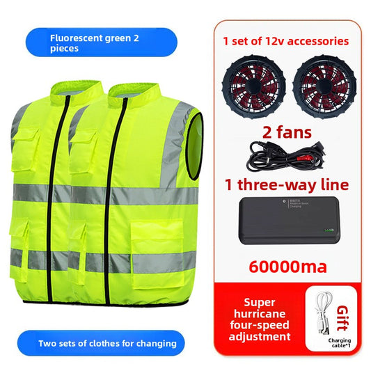 Summer Cooling Fan Vest