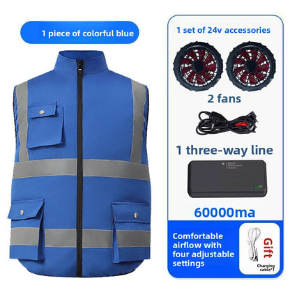 Summer Cooling Fan Vest