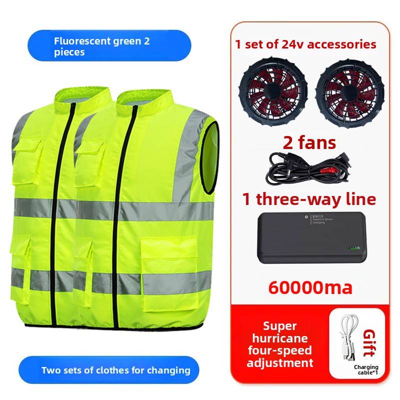 Summer Cooling Fan Vest