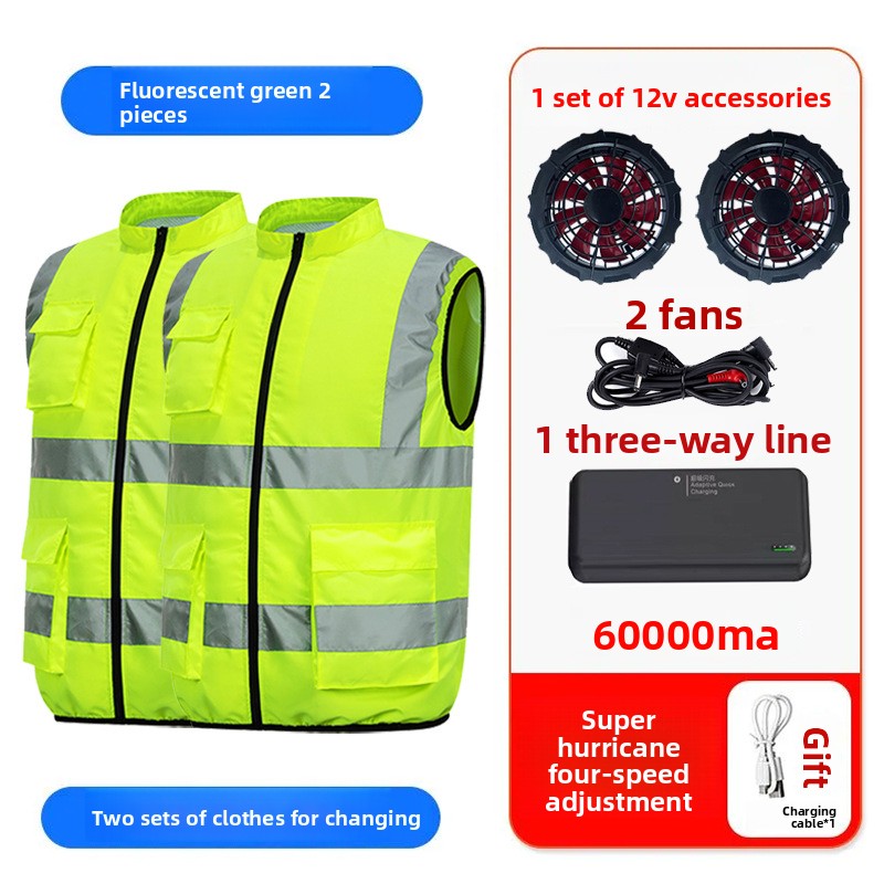 Summer Cooling Fan Vest