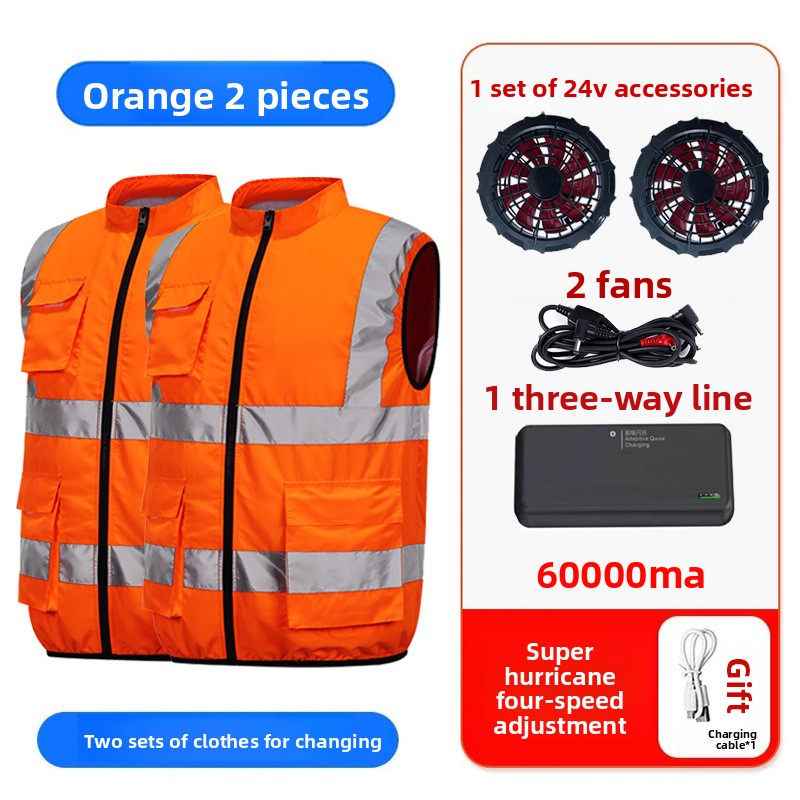Summer Cooling Fan Vest