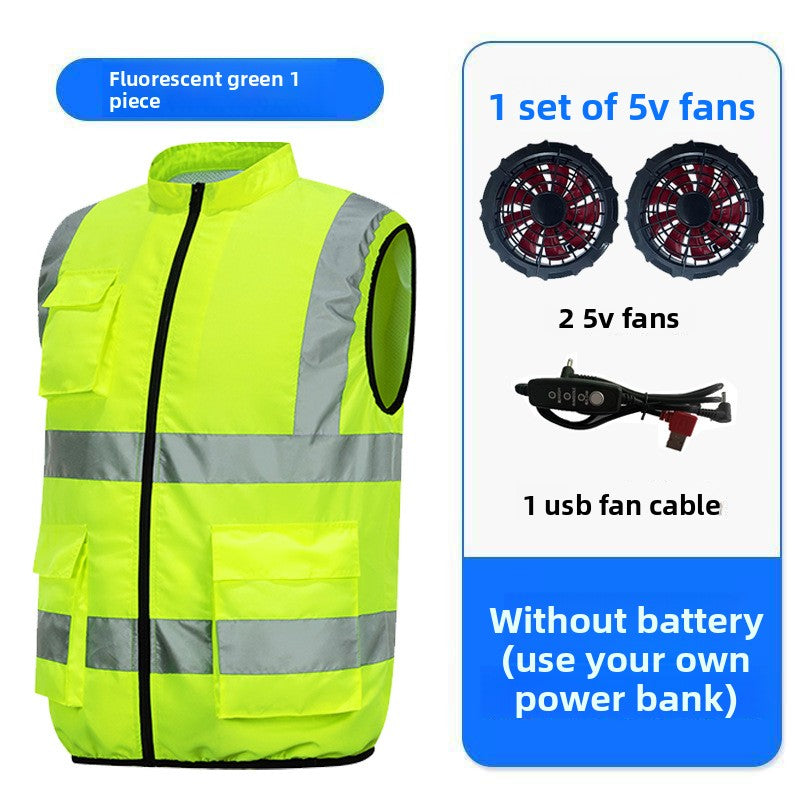 Summer Cooling Fan Vest