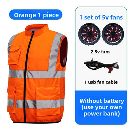 Summer Cooling Fan Vest