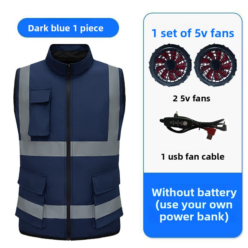 Summer Cooling Fan Vest