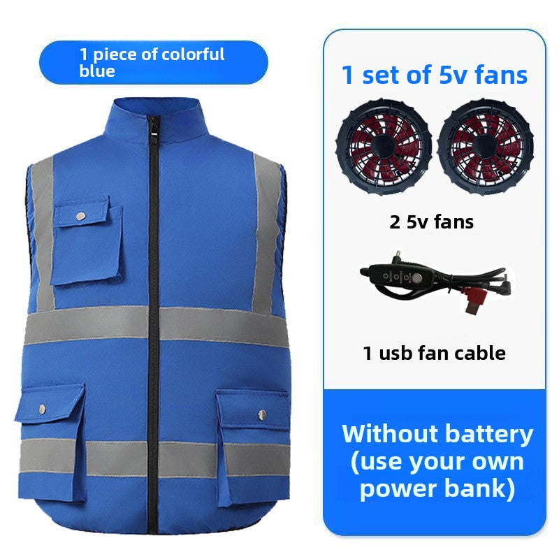 Summer Cooling Fan Vest