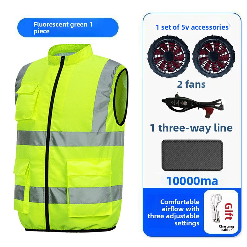 Summer Cooling Fan Vest