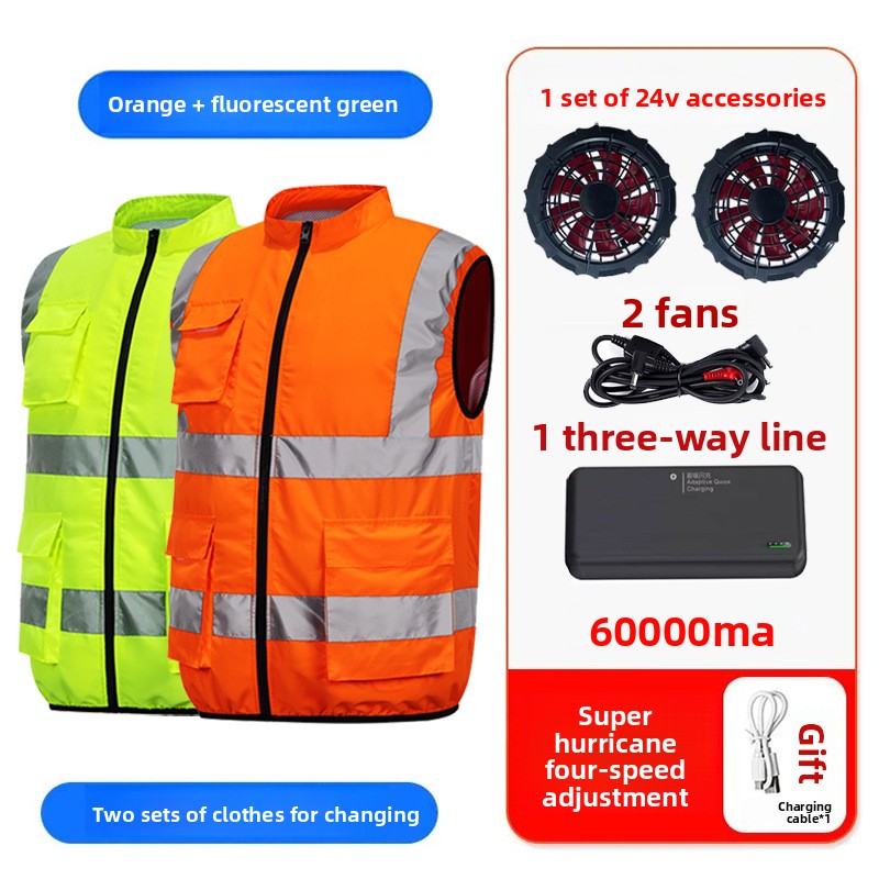 Summer Cooling Fan Vest