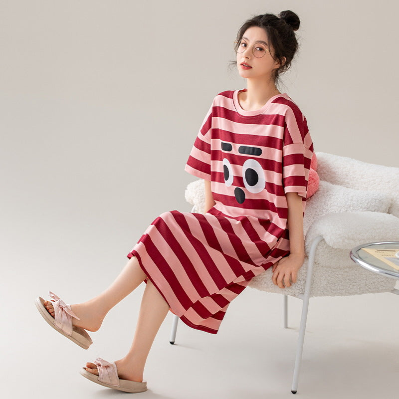 Summer cotton pajama dress