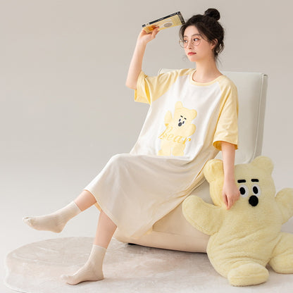 Summer cotton pajama dress