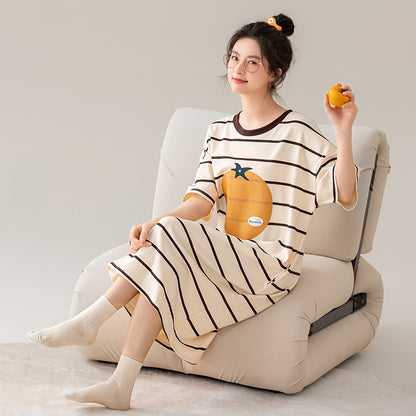 Summer cotton pajama dress