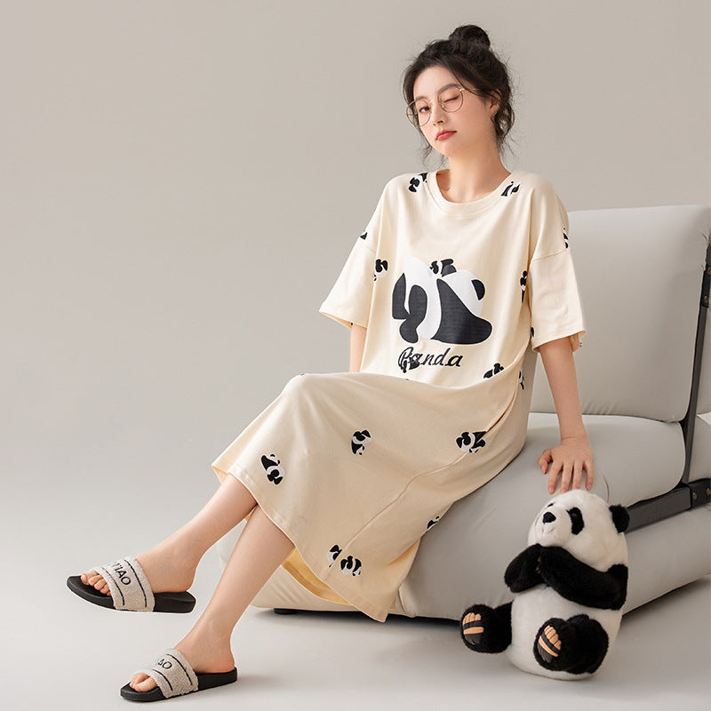 Summer cotton pajama dress