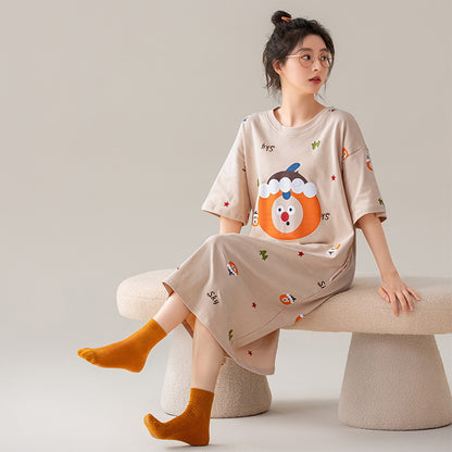 Summer cotton pajama dress