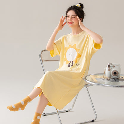 Summer cotton pajama dress