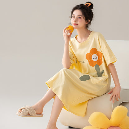 Summer cotton pajama dress