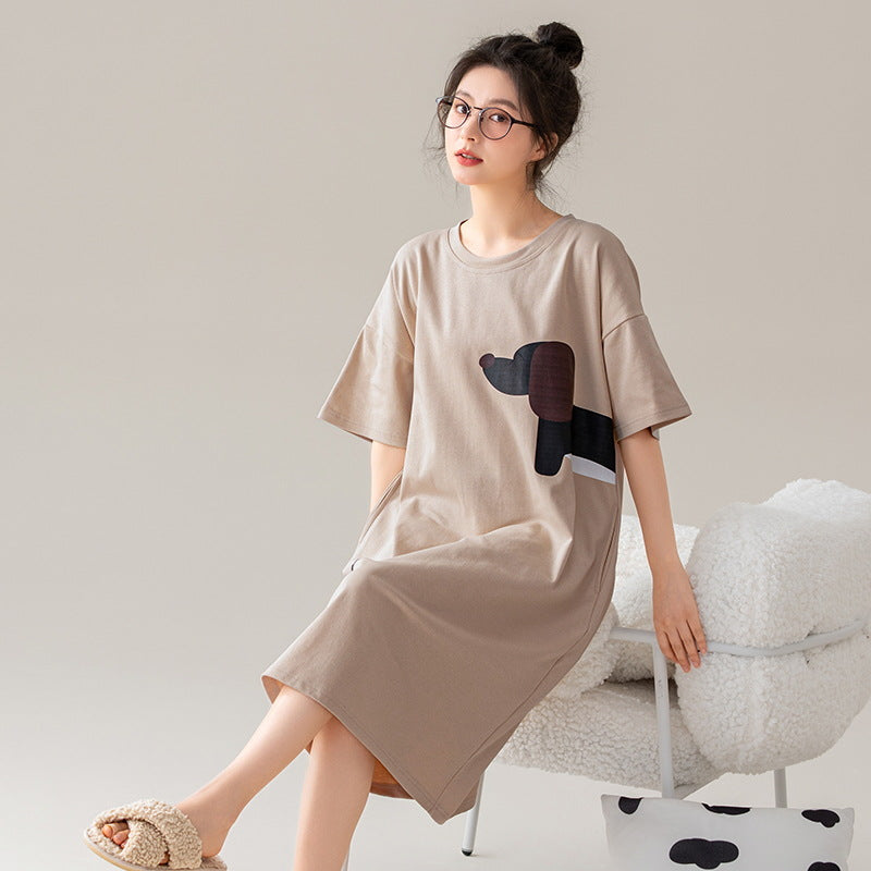 Summer cotton pajama dress