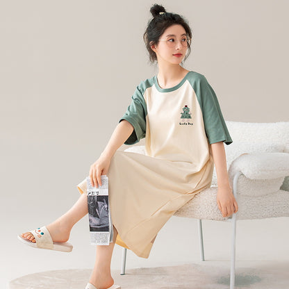 Summer cotton pajama dress