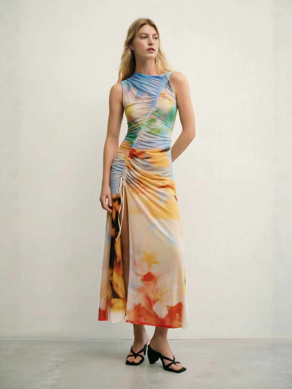 Summer Dopamine Print Bodycon Dress