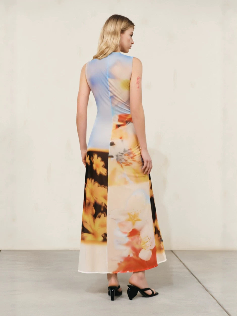 Summer Dopamine Print Bodycon Dress