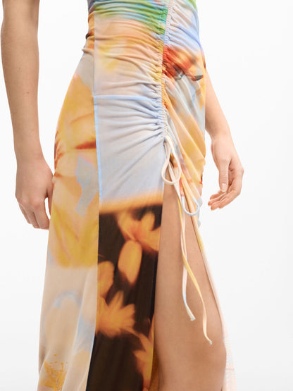 Summer Dopamine Print Bodycon Dress
