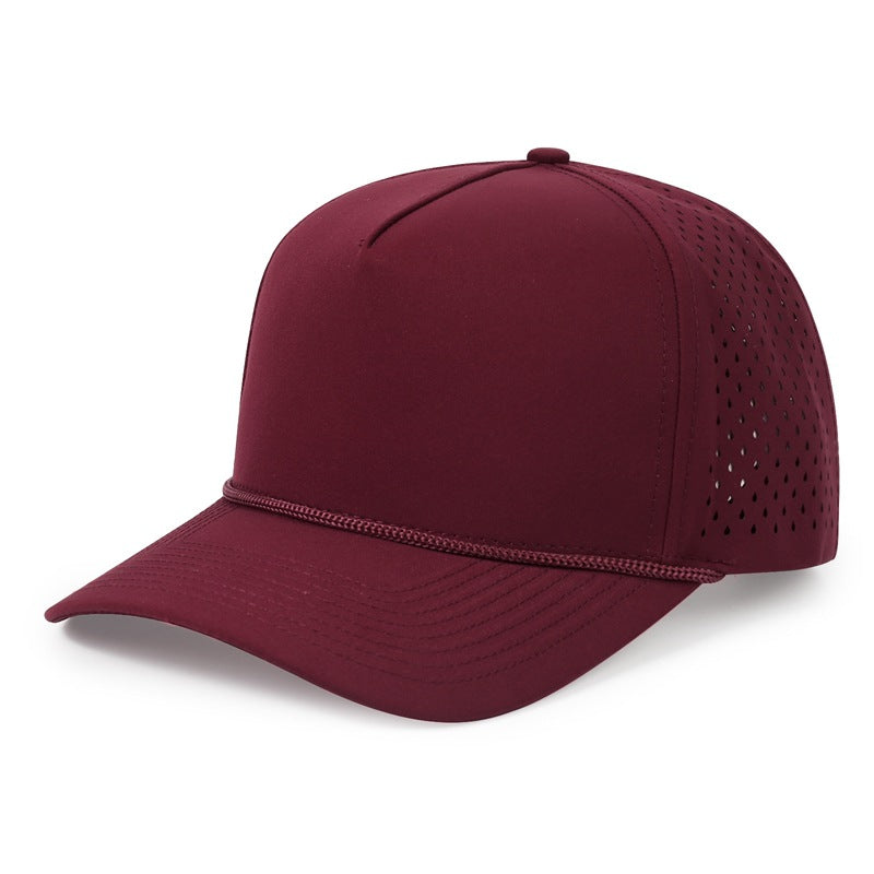 Summer Five Panel Baseball Cap Quick Dry Breathable Outdoor Hat
