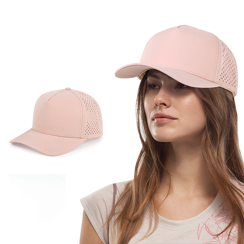 Summer Five Panel Baseball Cap Quick Dry Breathable Outdoor Hat