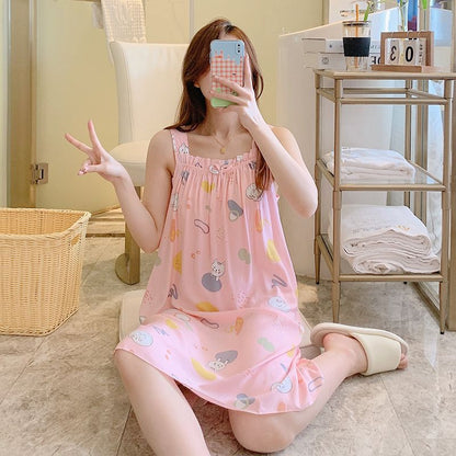 Summer halter nightwear