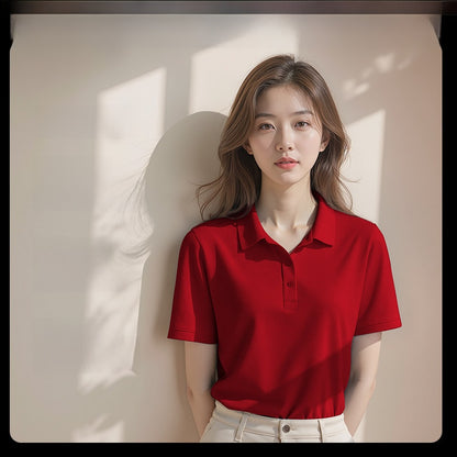 Summer High-End Collared Short-Sleeve Polo Shirts, Custom Workwear with Logo Printing, Corporate Team Custom-Made T-Shirts and Cultural Shirts