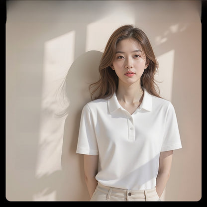 Summer High-End Collared Short-Sleeve Polo Shirts, Custom Workwear with Logo Printing, Corporate Team Custom-Made T-Shirts and Cultural Shirts