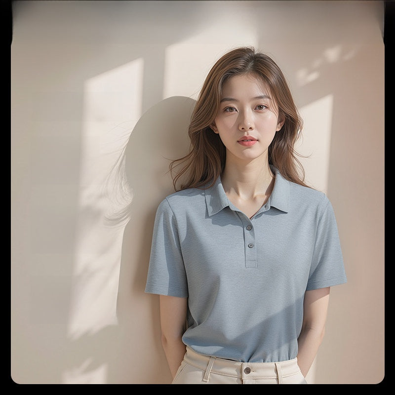 Summer High-End Collared Short-Sleeve Polo Shirts, Custom Workwear with Logo Printing, Corporate Team Custom-Made T-Shirts and Cultural Shirts