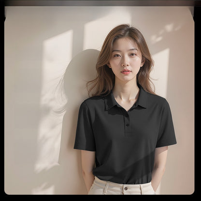 Summer High-End Collared Short-Sleeve Polo Shirts, Custom Workwear with Logo Printing, Corporate Team Custom-Made T-Shirts and Cultural Shirts